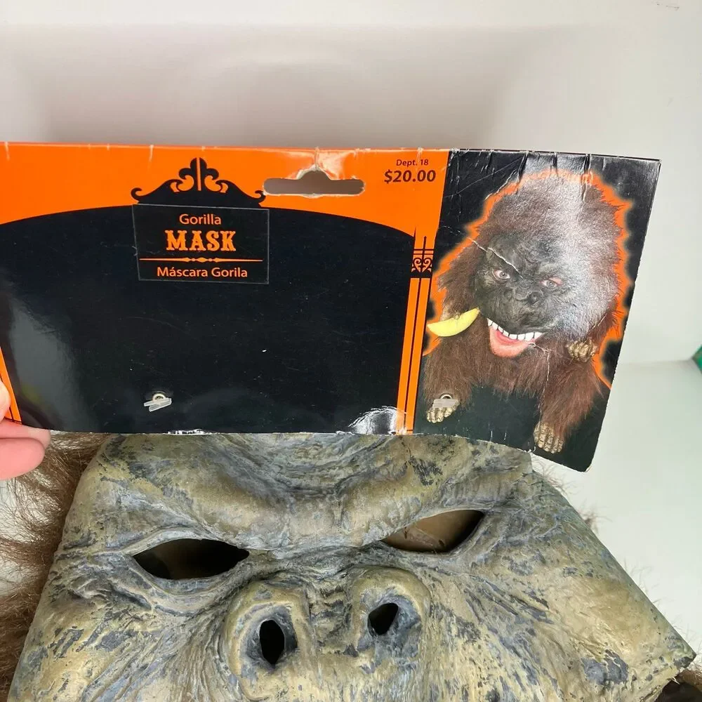 Halloween Mask Hairy Monkey Planet Of The Apes Gorilla Full Head Arms Legs Prop